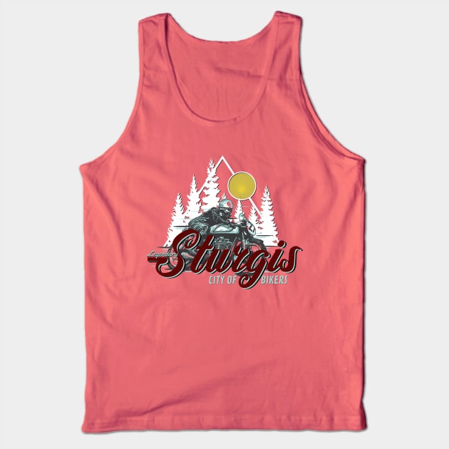 Legendary Sturgis City of Bikers Tank Top by PincGeneral